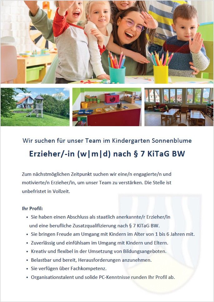 Stellenausschreibung 1